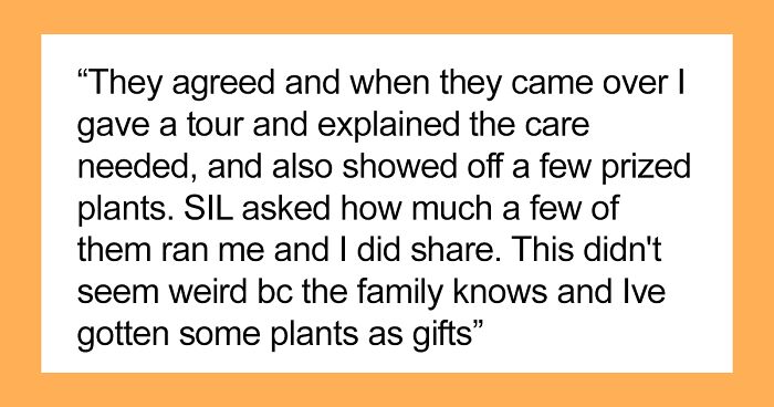 Woman Refuses To See Her Niece And Sister-In-Law After They Trim Her Houseplants And Sell The Cuttings On Marketplace