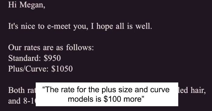 Photographer Gets Called 'Fatphobic' For Charging An Extra $100 To Photograph Plus-Size Models