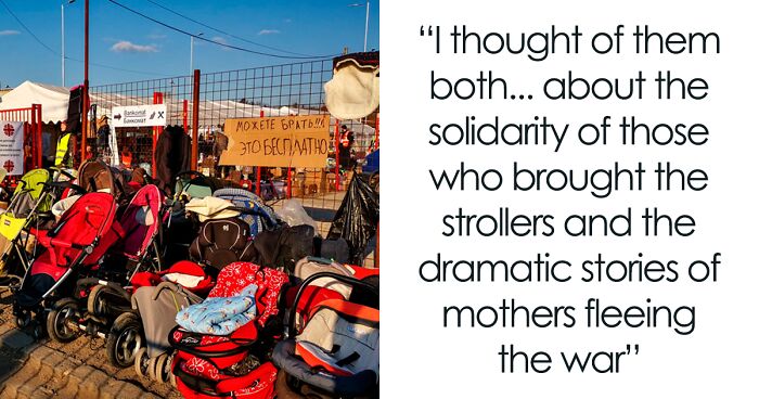 Polish Parents Leave Baby Strollers For Arriving Ukrainian Refugees As An Act Of Solidarity