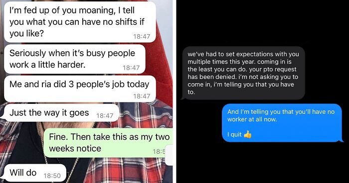 14 Workers Who Quit Their Jobs Via Text Messages Because It Wasn't Worth It Anymore