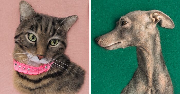 I Am A Ukrainian Artist And I Create Realistic Animal Portraits From Felted Wool (16 New Pics)