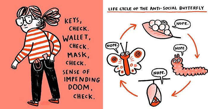 Artist Shares Her Personal Struggles With Mental Health In Her Sincere Comics (33 New Pics)