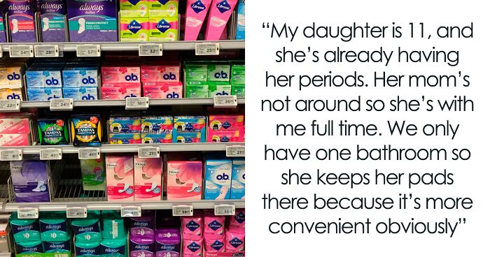 Dad Brings Up Sister’s Affair After She Tried To Convince His 11-Year-Old Daughter That She Shouldn’t Keep Pads In The Bathroom