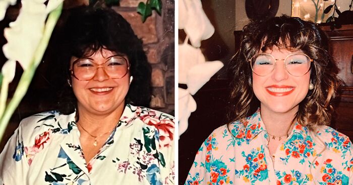 Granddaughter Surprises Her Grandma For Her 71st Birthday By Recreating Photos From Her Youth