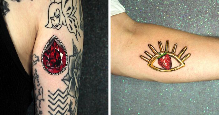 This Artist Creates Tattoos That Look Like Jewelry, And Here Are Her 40 Best Ones