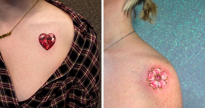 This Artist Does Radiant Tattoos That Can Be A Gemstone On People's Bodies (40 Pics)