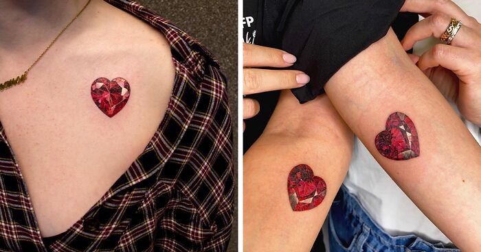 Diamonds Last Forever, Literally: Artist Creates Gemstone Tattoos (40 Pics)