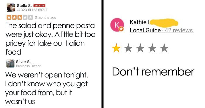 44 Terrible Restaurant Reviews That Show The Customer Is Not Always Right