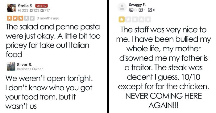 44 Times Restaurant Guests Left Absurd Reviews After Their Visits