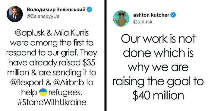 Volodymyr Zelenskyy Praises Mila Kunis And Ashton Kutcher For Being Able To Raise Nearly $35M For Ukrainian Refugees