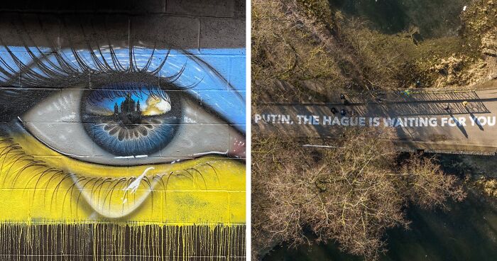 Amazing Street Art That Shows Support For Ukraine (107 Pics)