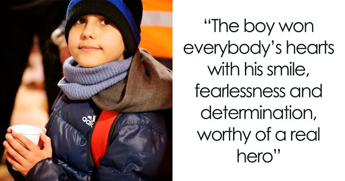 11-Year-Old Ukrainian Boy Traveling 600 Miles To Slovakia Touches Hearts With His Bravery