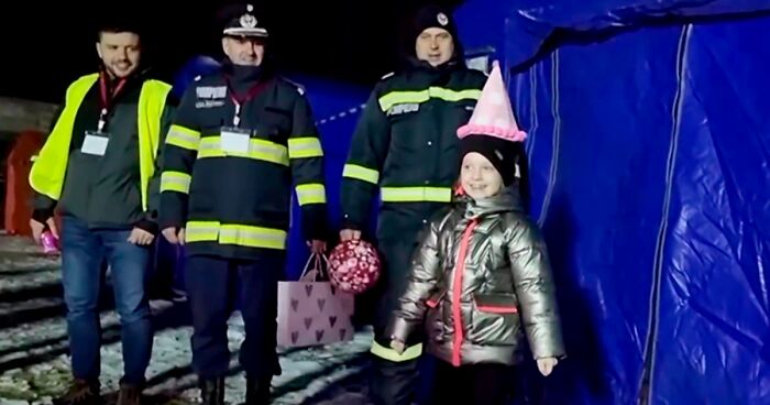 Viral Video Shows 7-Year-Old Ukrainian Girl’s Surprise Party, Organized By Refugee Camp