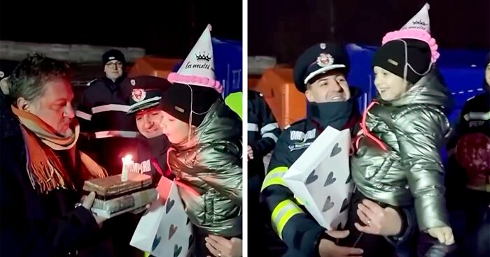 Refugee Camp Volunteers And Local Authorities Throw A Surprise Birthday Party For A 7-Year-Old Ukrainian Girl