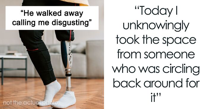 Woman Takes Off Her Prosthetic Leg After She's Blamed For Falsely Taking A Handicap Parking Space