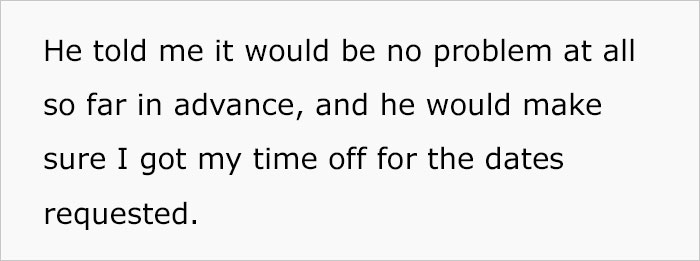 Boss Ignores Employee's Time Off Request After Approving It Twice, Changes His Mind After The Employee Says They're Quitting