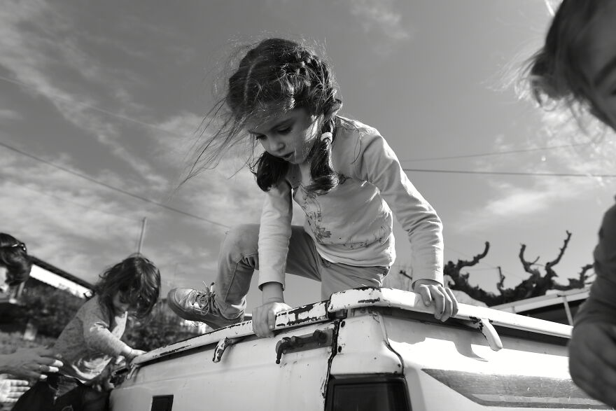 Black And White Documentary Photos From My Extended Family Spending Time Outdoors