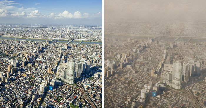 Designers Show How Outdoor Air Pollution Might Ruin Our Most Beloved Views (10 Pics)