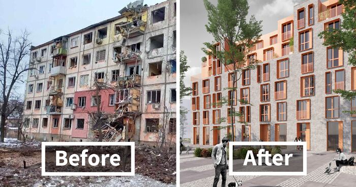 This Architectural Design Contest Asked People To Create Designs For Buildings That Were Destroyed By War In Ukraine, And Here Are The 39 Best Results