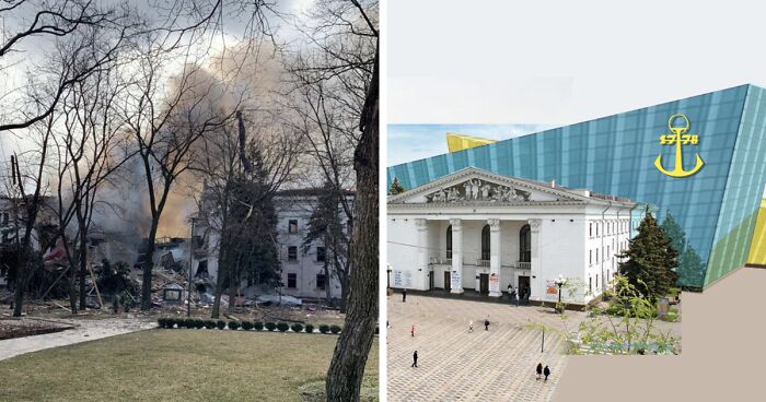 Artists, Designers And Architects Help Rebuild Ukraine By Offering New Designs For Buildings That Were Destroyed During The War (39 Pics)