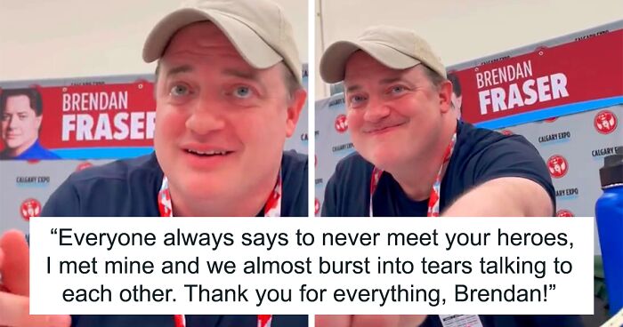 Fans Thank Brendan Fraser For 'Making Their Childhood Awesome' And Capture His Sweet Reaction In This Video Seen By 4.7M People