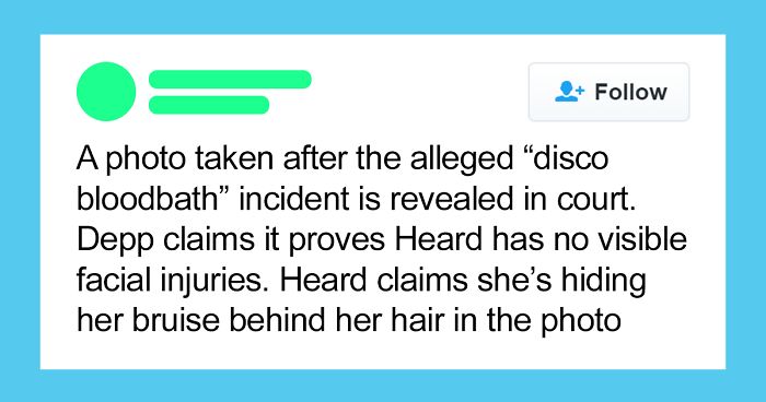 All The Things That Happened Between Johnny Depp And Amber Heard That Are Known To The Public, As Pointed Out By This Twitter User