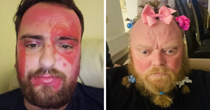 Dads Share 30 Times Their Daughters Used Them For Makeup Experiments And It’s Hilariously Wholesome