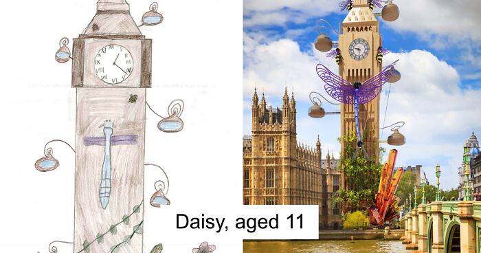 Designers Portrayed What These 4 Famous London Landmarks Would Look Like If They Were Built According To Children’s Drawings