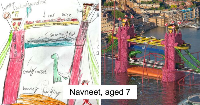 Digital Artist Recreated What 4 Famous London Landmarks Would Look Like If They Were Designed By Children