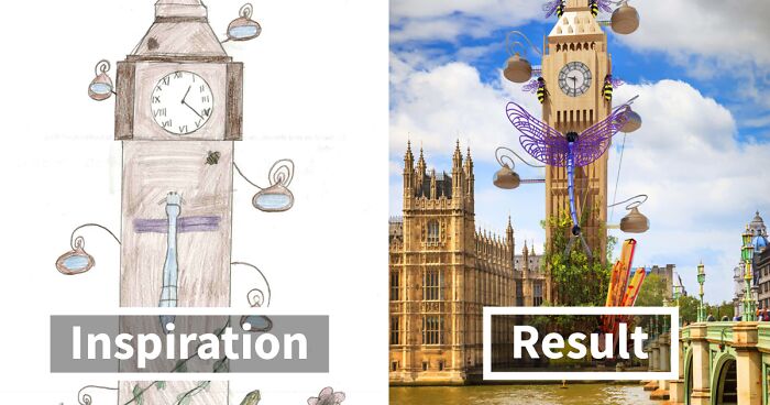 Designers Portrayed What These 4 Famous London Landmarks Would Look Like If They Were Built According To Children’s Drawings