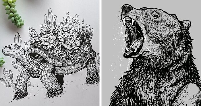 I Create Intricate Drawings Inspired By Nature (32 Pics)