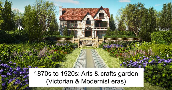 Household Quotes Asked Digital Artists To Illustrate 4,000 Years Of Garden History & Evolution, And They Delivered