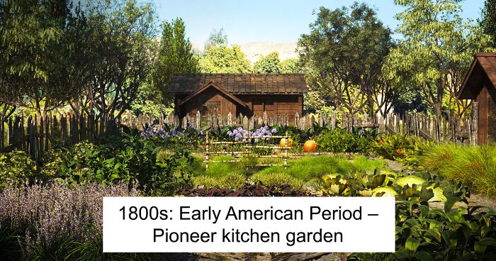 Household Quotes Asked Digital Artists To Illustrate Garden Design History & Evolution, And They Delivered