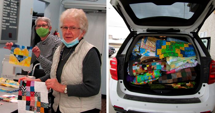 “Welcome To Canada. We Care”: Volunteers Craft Over 300 Quilts For Ukrainian Refugees