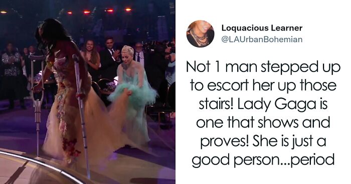 Lady Gaga Helps SZA With Her Dress During Grammy Awards As She Struggles On Crutches