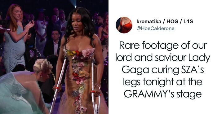 Lady Gaga Shows Grace And Kindness When She Helps SZA With Her Dress After Losing A Grammy To Her