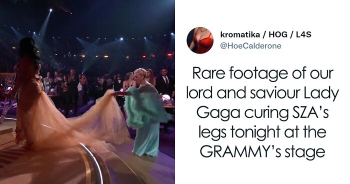 Lady Gaga Shows Grace And Kindness When She Helps SZA With Her Dress After Losing A Grammy To Her