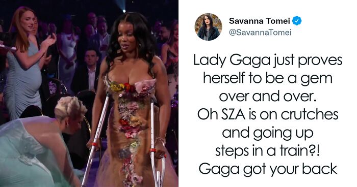 Lady Gaga Shows Grace And Kindness When She Helps SZA With Her Dress After Losing A Grammy To Her