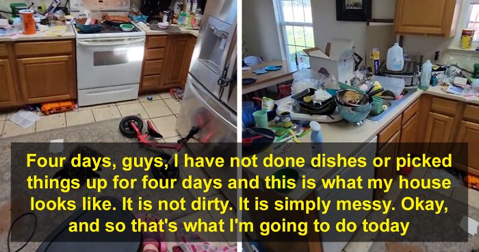 Folks Are Torn About This Video With 18M Views Where A Mom Of 4 Shows The Honest View Of her House After 4 Days Of No Cleaning