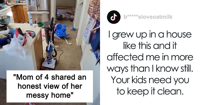 People Are Torn About This “Lazy” Mom Of 4 And Her Honest View Of Her House After 4 Days Of Not Cleaning