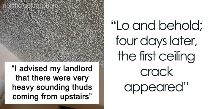 Landlord Refuses To Listen To This Guy's Complaints Until Neighbor Falls Through The Ceiling