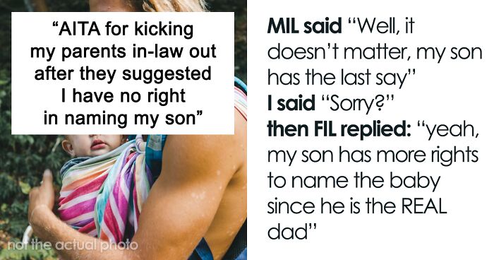 Family Drama Ensues After Man Kicks Out Husband's Parents From The Party For Saying He Has No Right To Name His Child Because He Isn't The Biological Father