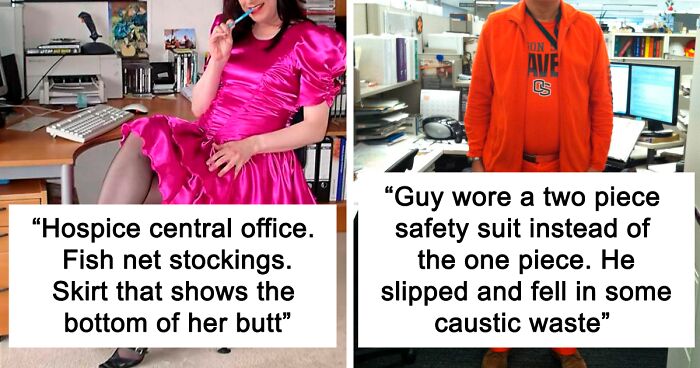 30 Wild NSFW Outfits People Dared To Wear To Work, As Shared By Folks Online