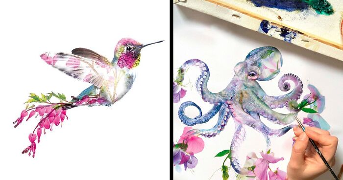 I’m Lola, And Painting Botanical Animals Is My Thing (50 Pics)