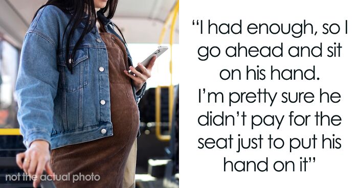 Pregnant Woman Sits On Man's Hand After He Refuses To Move It From The Empty Bus Seat, Her Husband Told Her She 