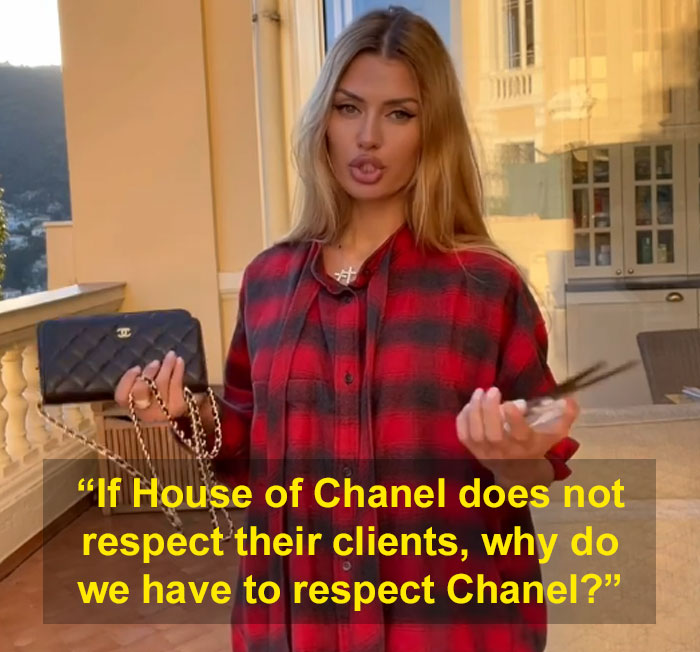 Vegans slam Tash Oakley for flaunting Chanel bag in Paris