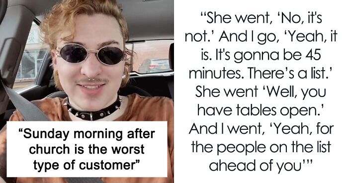 “The Worst Human Beings On Earth”: Server Complains About Annoying Customers Coming After Church On Sundays