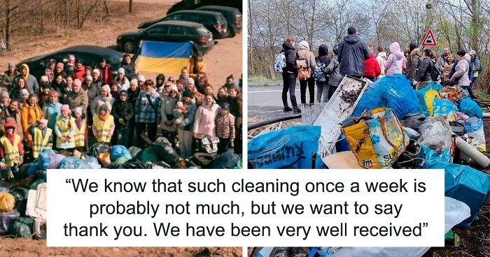 Grateful Ukrainian Refugees Clean Up Parks, City Streets And Beaches To Say ‘Thank You’