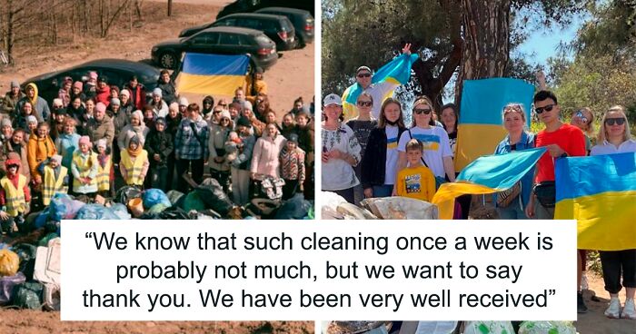 Grateful Ukrainians Thank Neighboring Countries For Their Hospitality By Cleaning Up Parks, Beaches, And City Streets