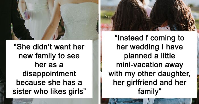 Mom Cancels On Her Daughter's Wedding After Learning That She's Not Planning To Invite Her Bisexual Sister, Family Drama Ensues